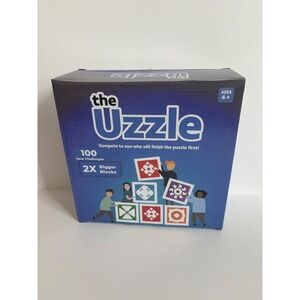 The Uzzle Board Game 100 New Challenges 2X Bigger Blocks Educational Age 4+ NEW